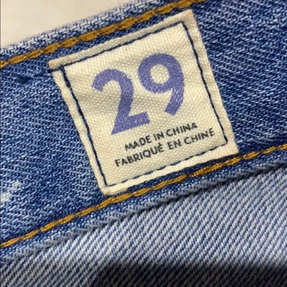 New Free People Sofia Short in Washed Denim Waves - Picture 6 of 7